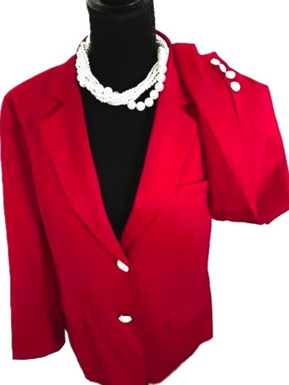 Patriot Red Spring/Fall Stretch Wool Blazer Size 14 NWT